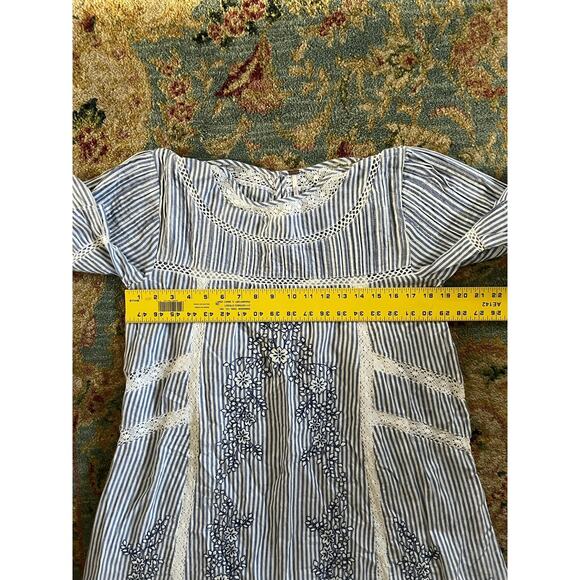 NWOT Free People Sunny Day Embroidered Striped Dress - Picture 13 of 16